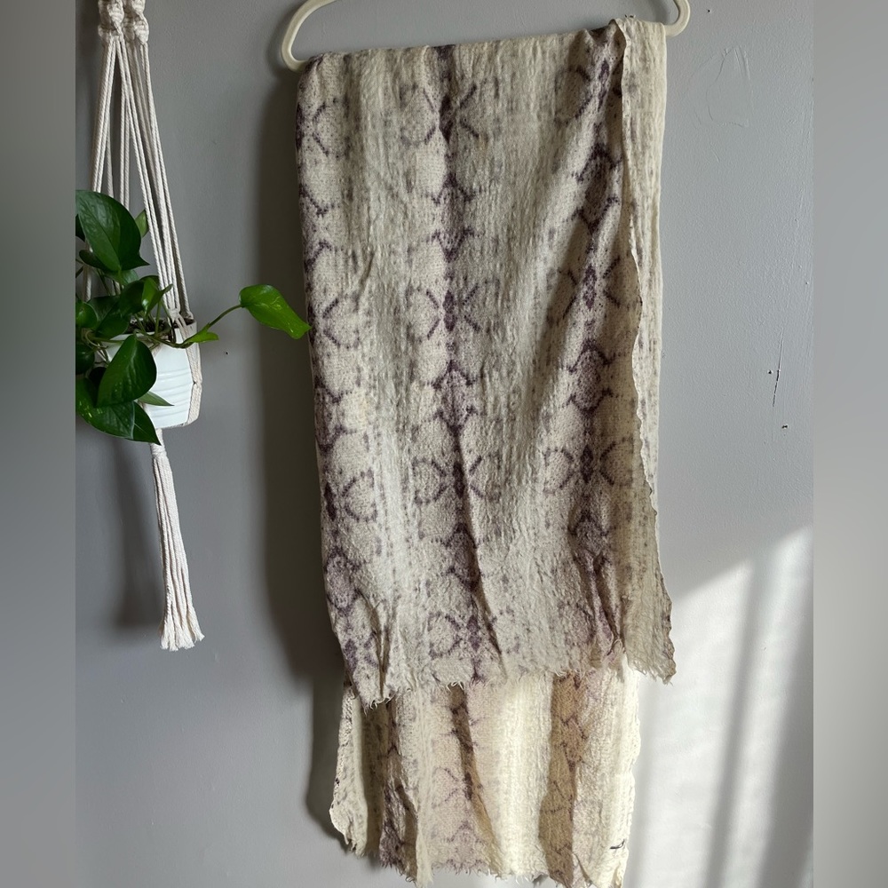 J. Crew wool snakeskin print scarf